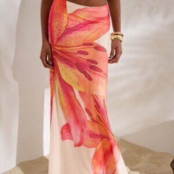 Dresses & Skirts - Boho Women's Mesh Low Waisted Bodycon Mermaid Maxi Skirt